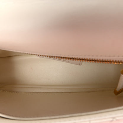 Calfskin Cannage Small Caro Bag Ivory