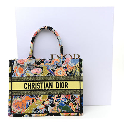 Canvas Zodiac Fantastico Embroidered Medium Book Tote Black Multicolor