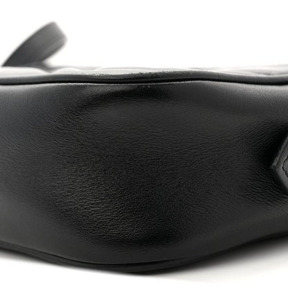 Calfskin Matelasse Mini GG Marmont Chain Shoulder Bag Black