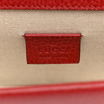 Dollar Calfskin Enamel Dionysus Shoulder Bag Hibiscus Red Electric Blue
