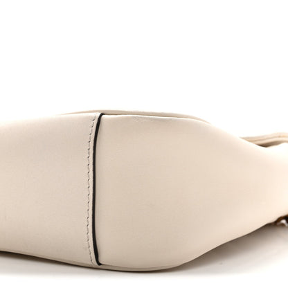 Calfskin Matelasse Small GG Marmont Shoulder Bag White