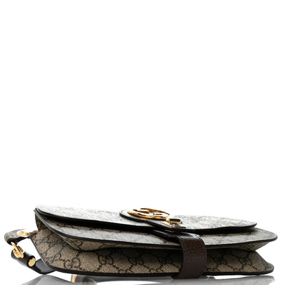 GG Supreme Monogram Textured Dollar Calfskin Blondie Belt Bag Beige Ebony New Acero