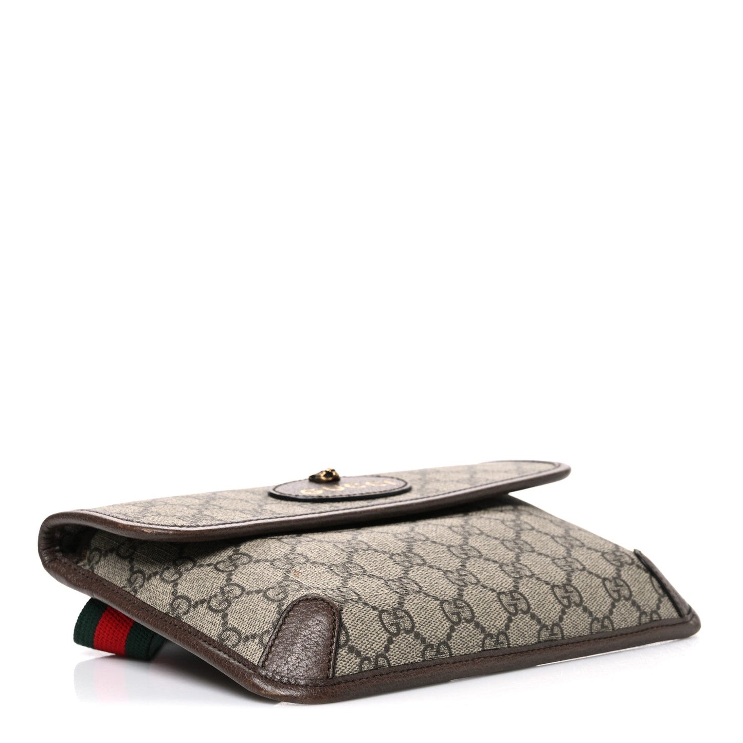 GG Supreme Monogram Neo Vintage Web Belt Bag Brown