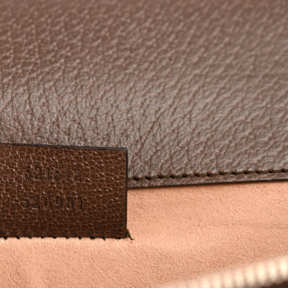 GG Supreme Monogram Textured Dollar Calfskin Top Handle Dionysus Shoulder Bag Beige Ebony New Acero