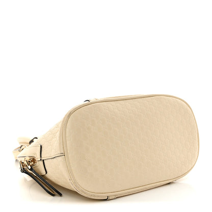 Soft Microguccissima Mini Dome Bag Ivoire