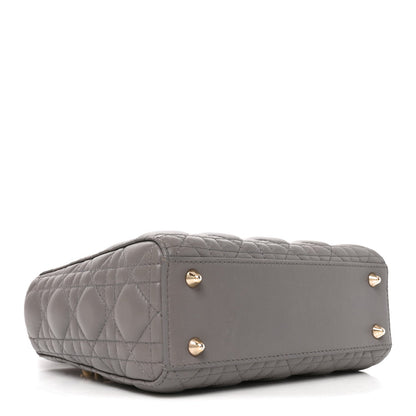 Lambskin Cannage Small My ABCDior Lady Dior Grey