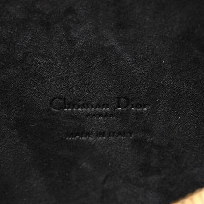 Grained Calfskin Caro Double Pouch Black