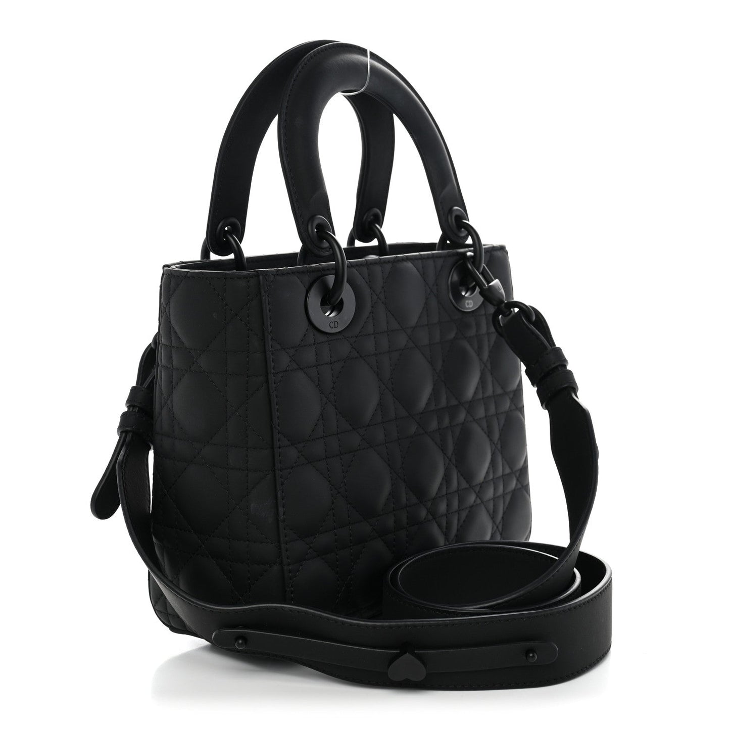Ultra Matte Calfskin Cannage Small My ABCDior Lady Dior Black