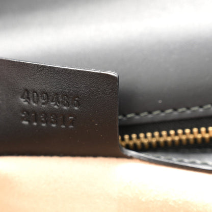Guccissima Medium Padlock Shoulder Bag Black