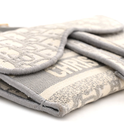 Oblique Slim Saddle Pouch Grey Grey