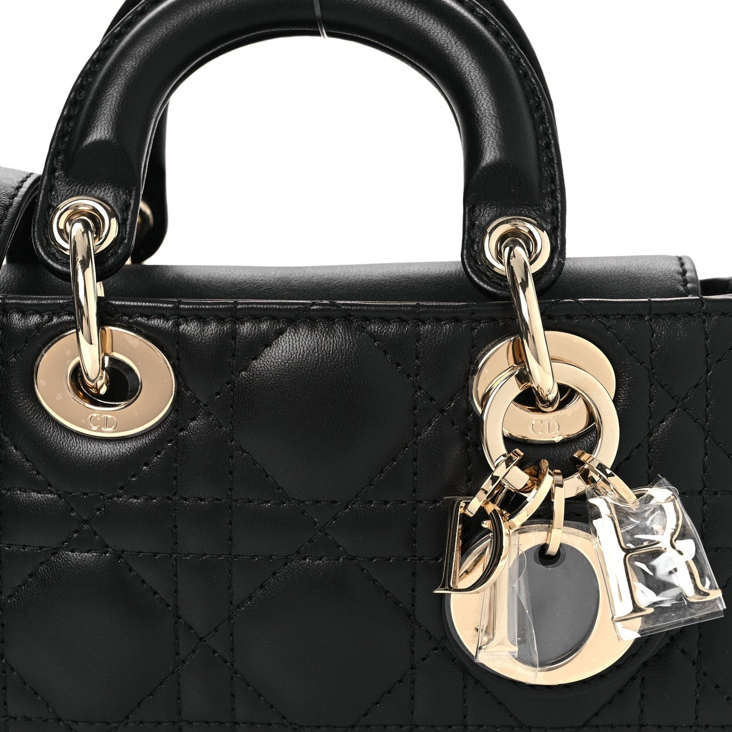 Lambskin Cannage Micro Lady D-Joy Black