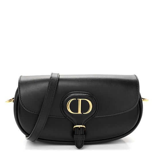 Box Calfskin East West Bobby Bag Black