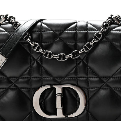 Calfskin Macrocannage Large Caro Bag Black