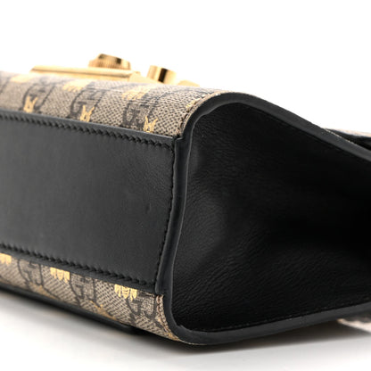 GG Supreme Monogram Bees Small Padlock Shoulder Bag Black