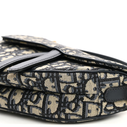 Oblique Mini Saddle Bag Blue
