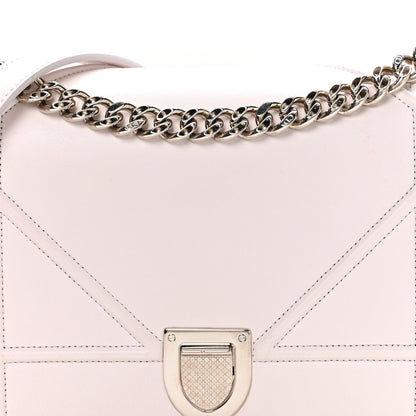 Calfskin Medium Diorama Flap Bag Off White