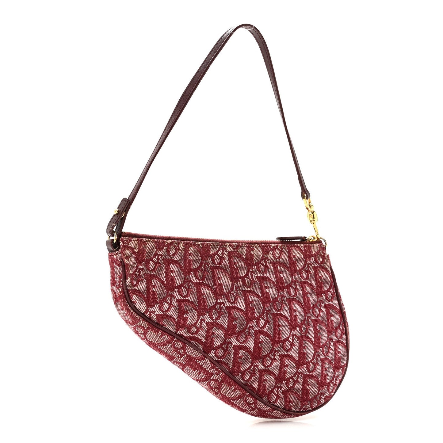 Monogram Mini Saddle Pochette Burgundy