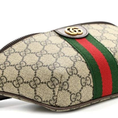 GG Supreme Monogram Web Small Ophidia Belt Bag Beige Ebony New Acero