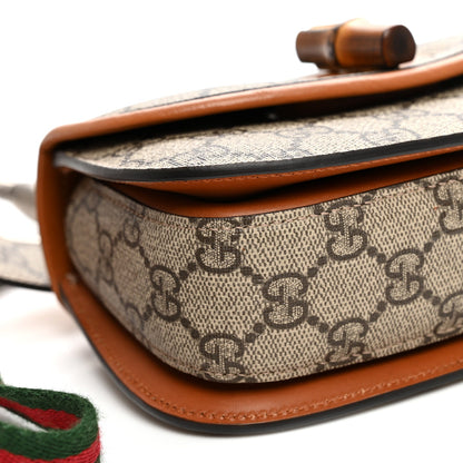 GG Supreme Monogram Web Bamboo Mini 1947 Belt Bag 80 32 Beige