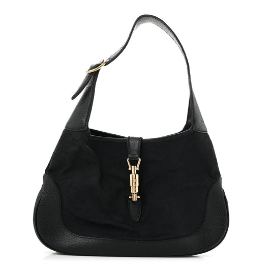 Monogram Small Jackie O Hobo Black