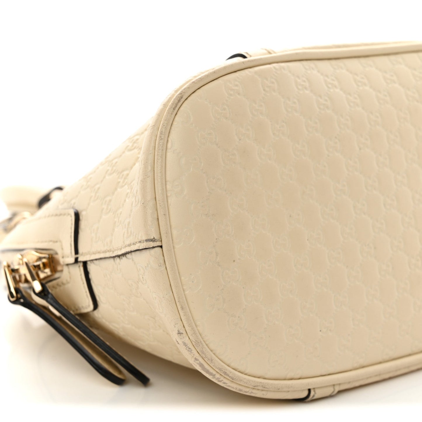 Soft Microguccissima Mini Dome Bag Ivoire