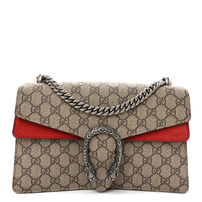 GG Supreme Monogram Small Dionysus Shoulder Bag Red
