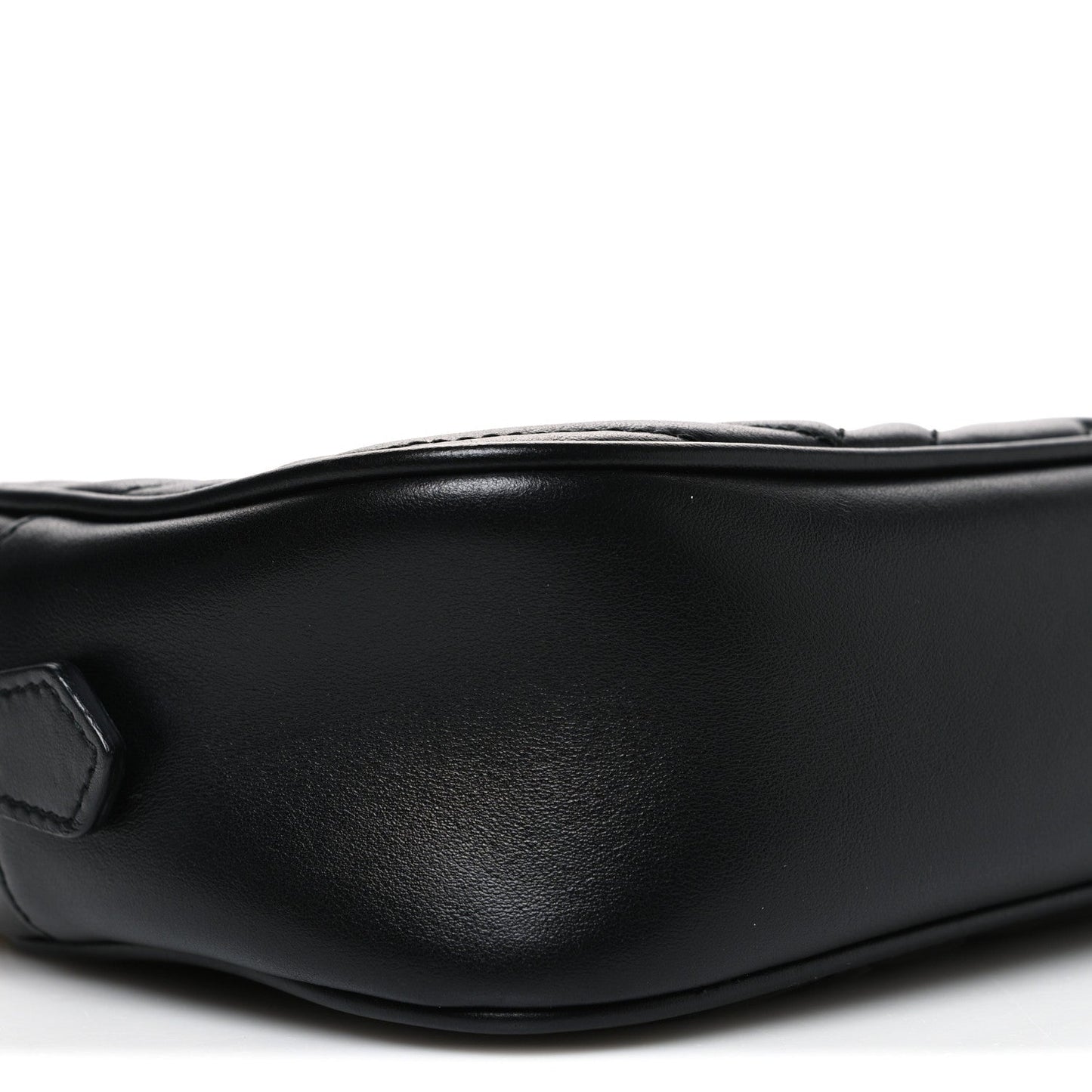 Calfskin Matelasse Small GG Marmont Chain Shoulder Bag Black