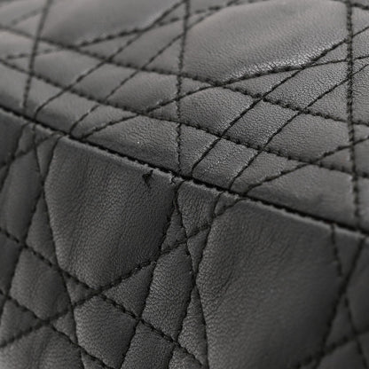 Lambskin Cannage Large Lady Dior Black