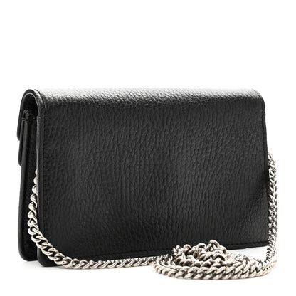 Calfskin Super Mini Dionysus Shoulder Bag Black