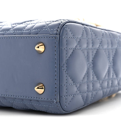 Lambskin Cannage Small My ABCDior Lady Dior Denim Blue
