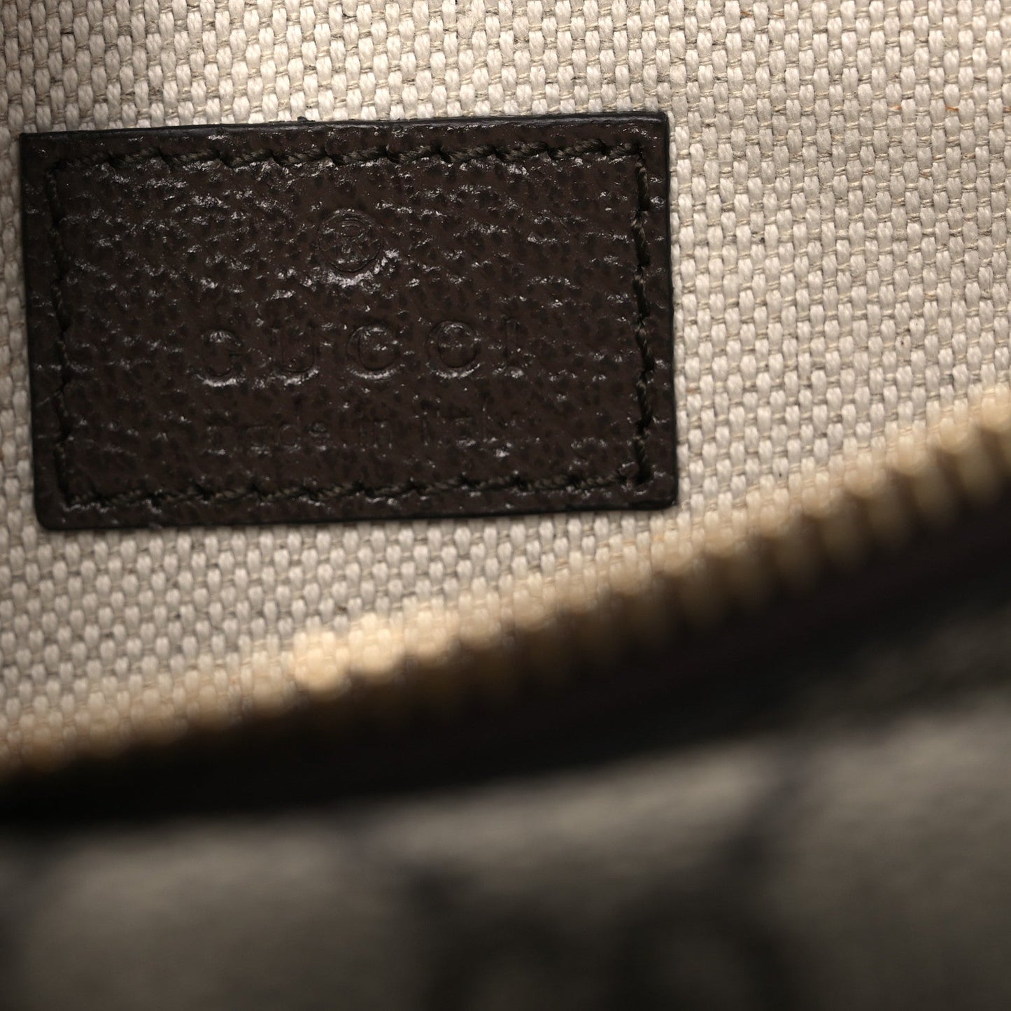 GG Supreme Monogram Textured Dollar Calfskin Blondie Belt Bag Beige Ebony New Acero