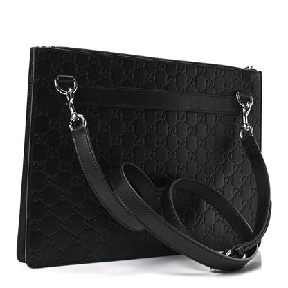 Guccissima Signature Messenger Bag Black