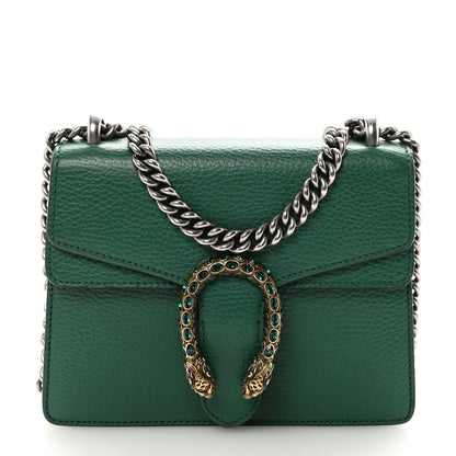 Calfskin Mini Dionysus Shoulder Bag Emerald