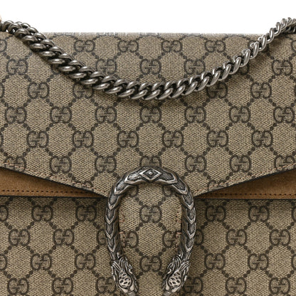 GG Supreme Monogram Medium Dionysus Shoulder Bag Taupe Taupe