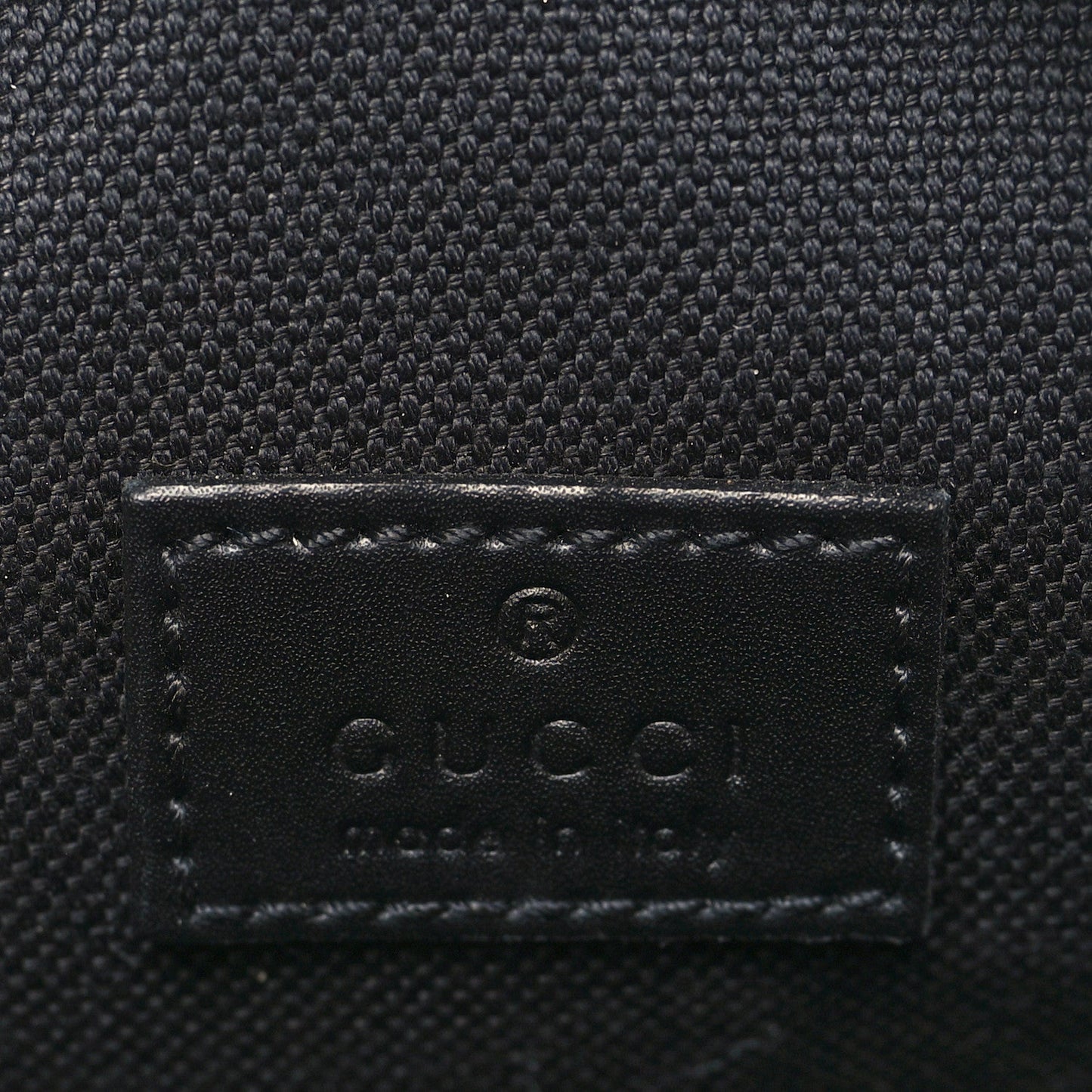 GG Supreme Monogram Appia Calfskin Web Small Camera Messenger Bag Black Grey