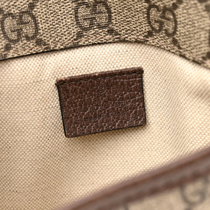 GG Supreme Monogram Neo Vintage Web Belt Bag Brown