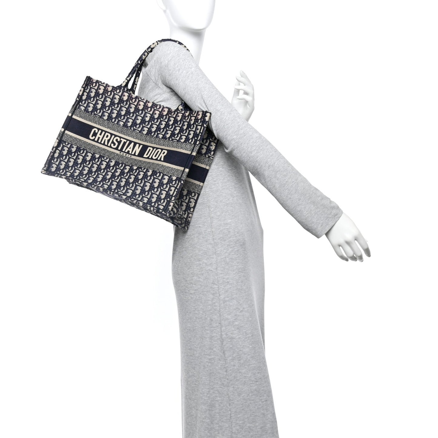 Oblique Medium Book Tote Blue Multicolor