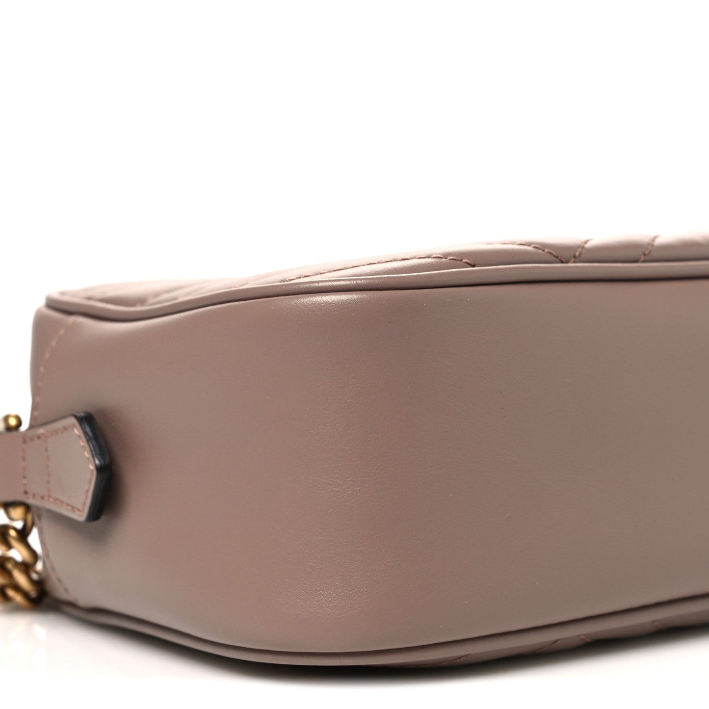 Calfskin Matelasse Small GG Marmont Chain Shoulder Bag Porcelain Rose