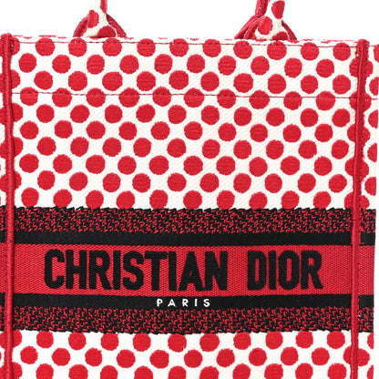 Canvas DiorAmour Dots Vertical Book Tote Red