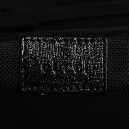 GG Supreme Monogram Large Four Wheel Suitcase Black Grey