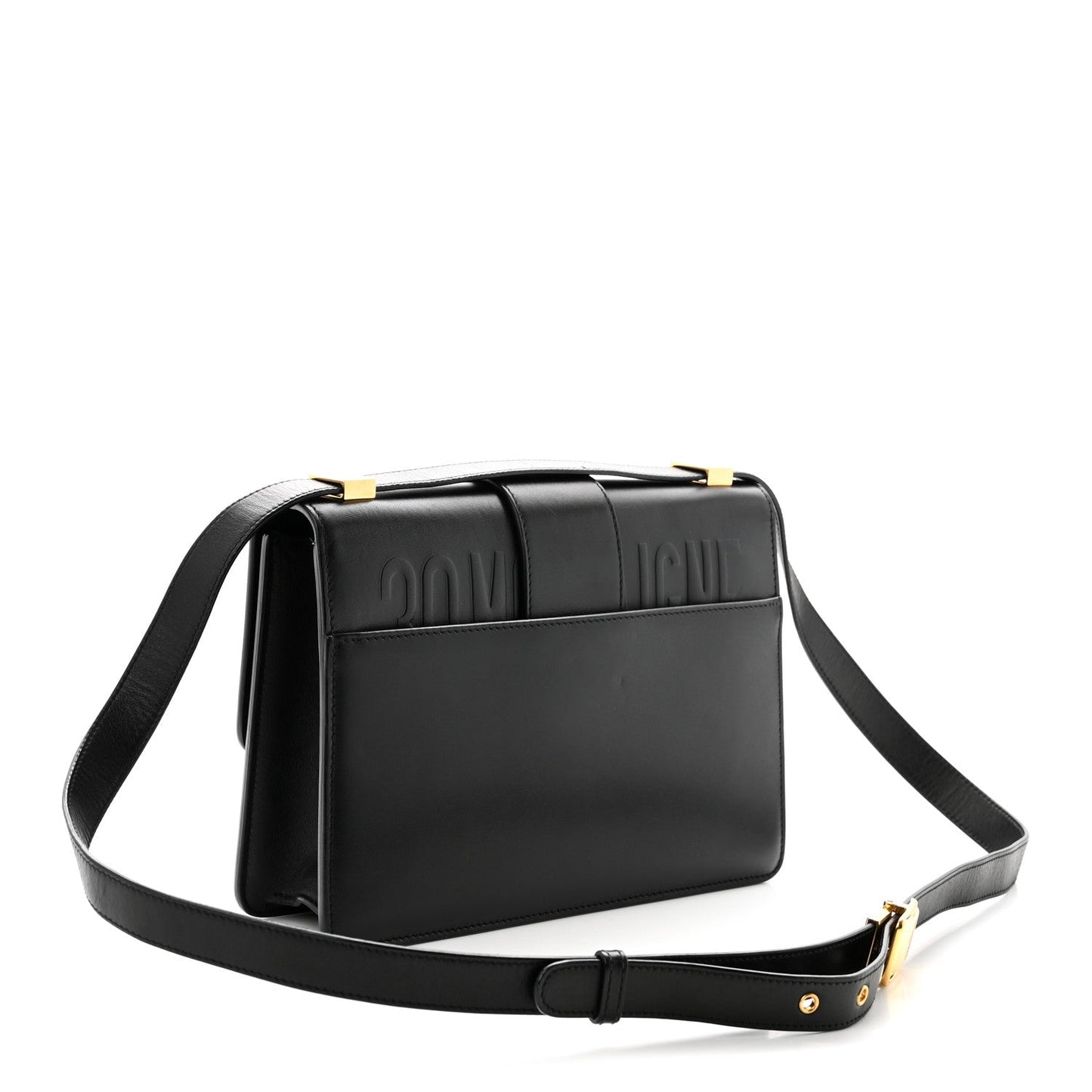 Smooth Calfskin 30 Montaigne Flap Bag Black