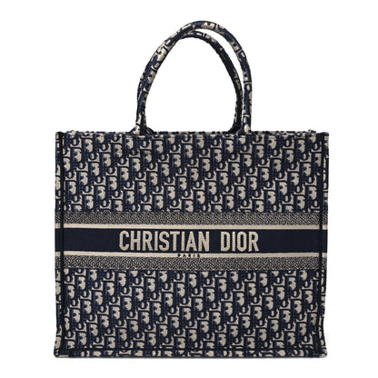 Oblique Large Book Tote Blue Multicolor