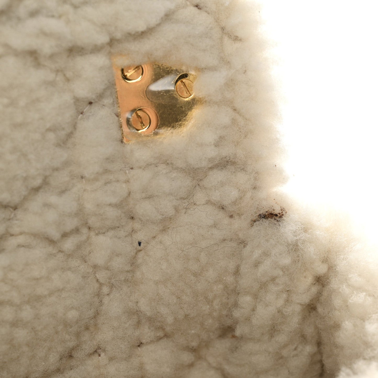 Shearling Cannage Large Caro Bag Camel