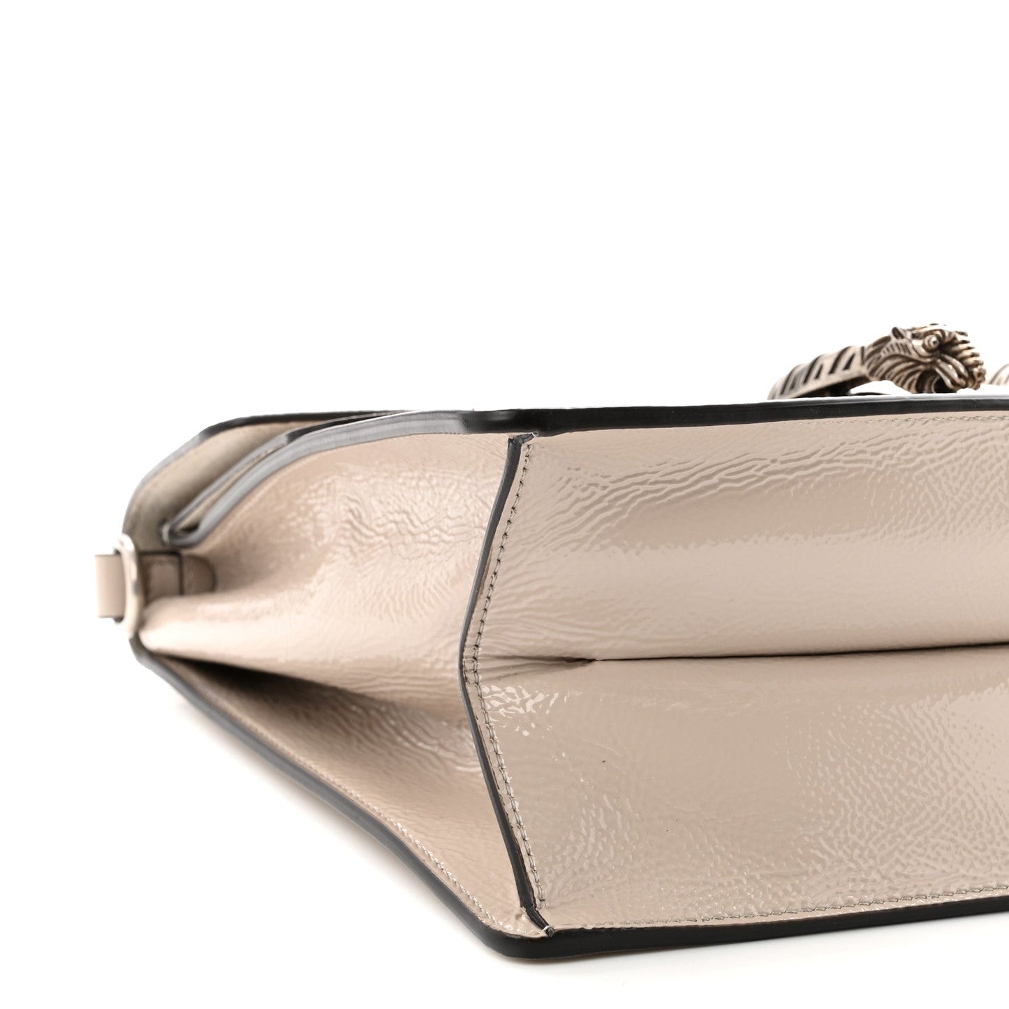 Crinkled Patent Medium Dionysus Top Handle Bag Sphinx