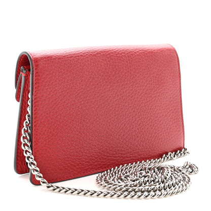 Calfskin Super Mini Dionysus Shoulder Bag Hibiscus Red