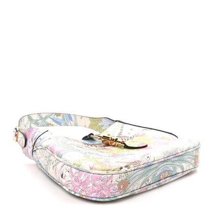 New Shangai Calfskin Tiger Savanah Small Jackie 1961 Hobo Chalky White Multicolor