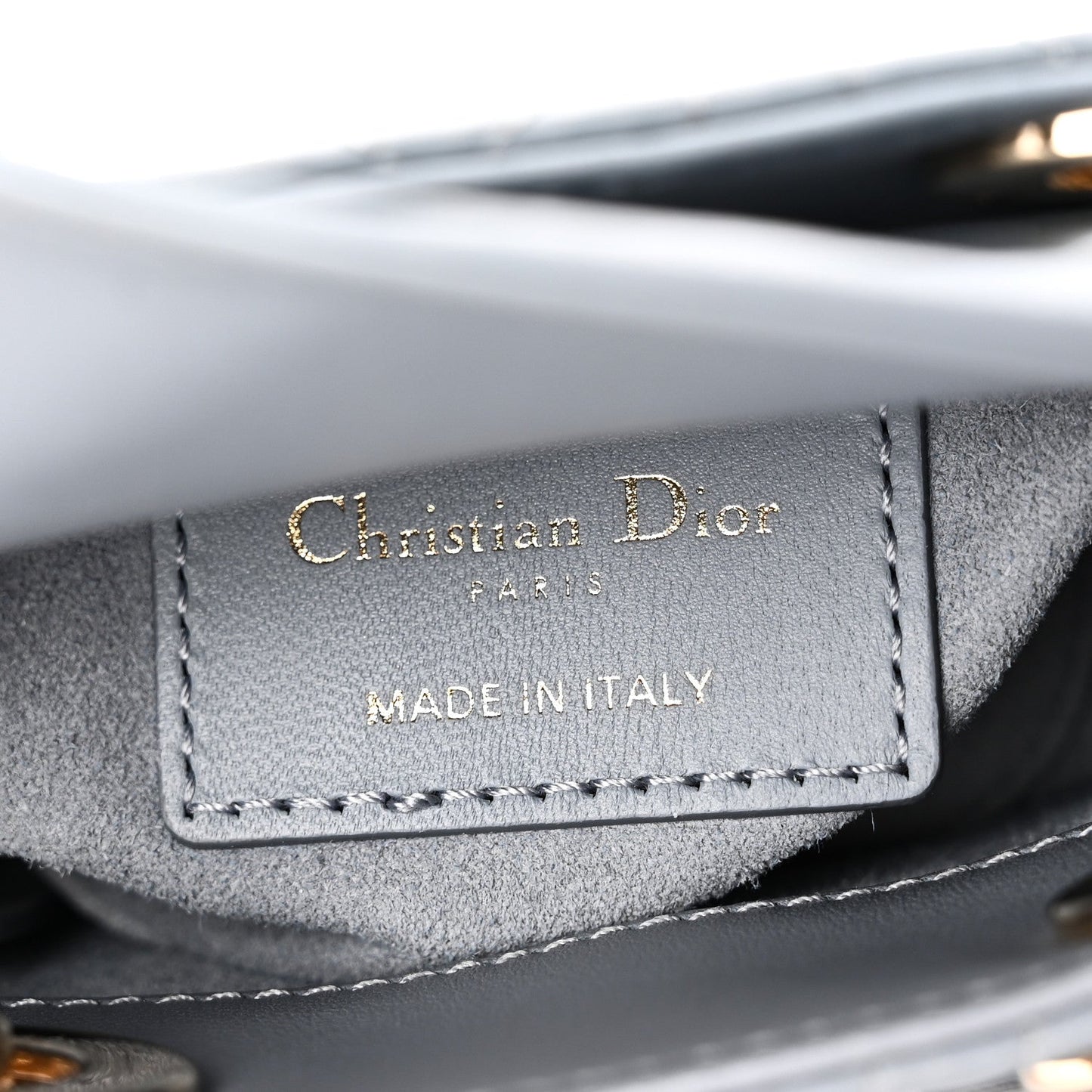 Lambskin Cannage Micro Lady Dior Cloud Blue