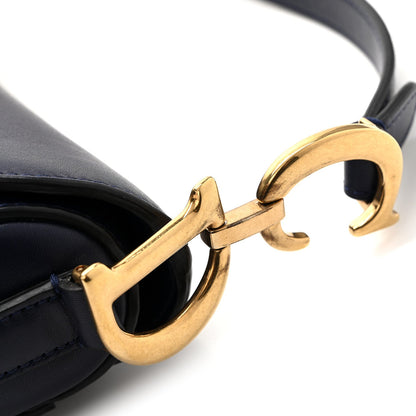 Calfskin Mini Saddle Bag Blue