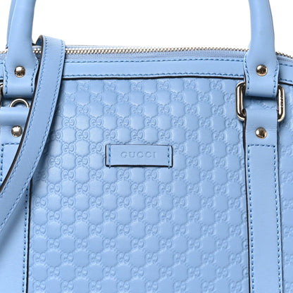 Microguccissima Medium Dome Bag Mineral Blue