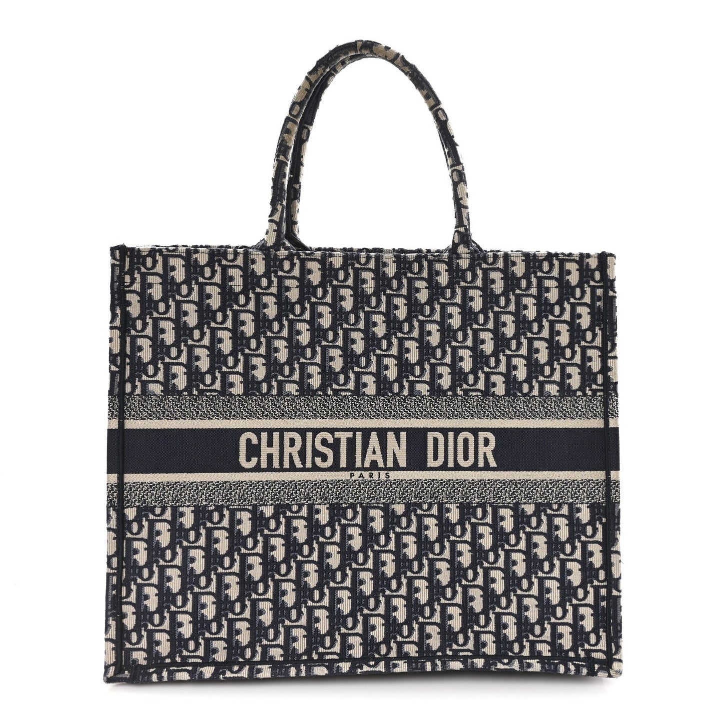 Oblique Large Book Tote Blue Multicolor